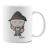 Da Oid Sinzer Griller Keramik Kaffeetasse 330ml Weiss Rampoldplatte Front